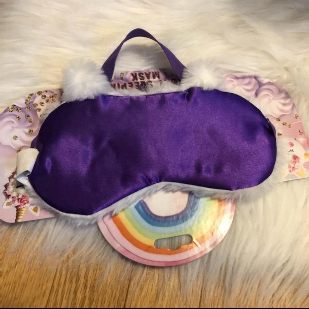 Fuzzy Unicorn Sleeping Mask